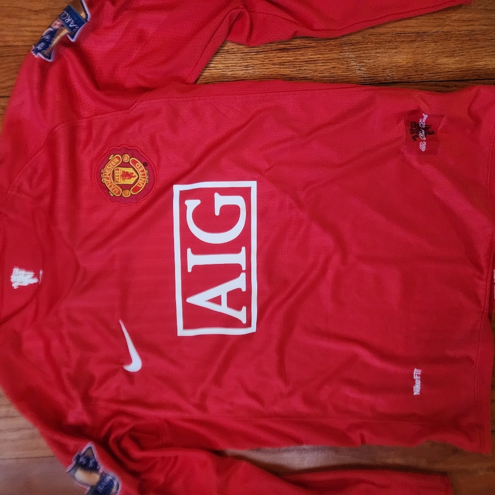 2007/08 Ronaldo long sleeved manchester united home kit jersey - Picture 4 of 5